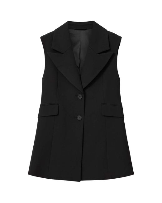 AllSaints Black Astra Tailored Waistcoat