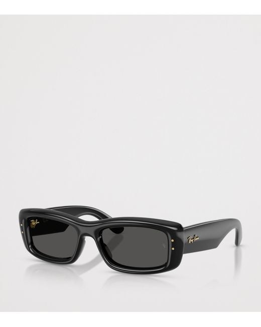 Ray-Ban Black Kiliane Puffer Rectangle Sunglasses