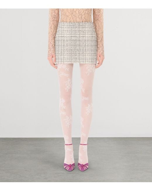 Valentino Natural Tweed Mini Skirt