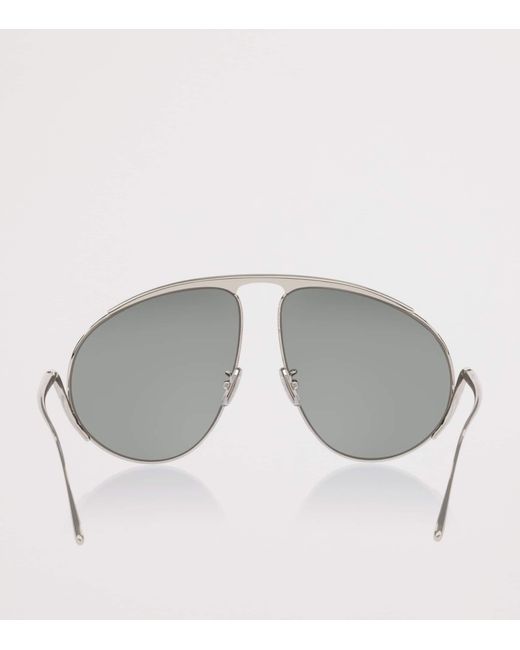 Loewe Gray Hillock Pilot Sunglasses