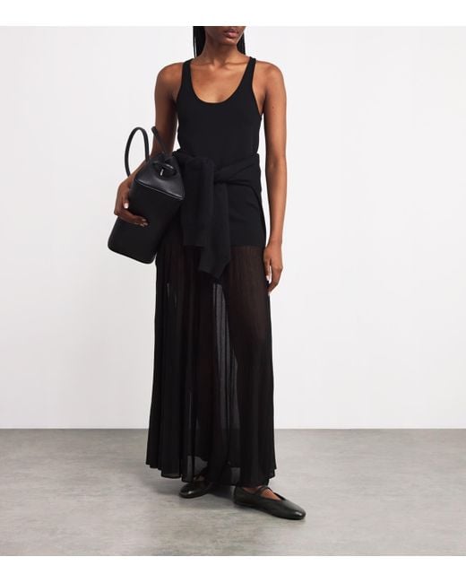 The Row Black Boheme Mary Jane Shoes