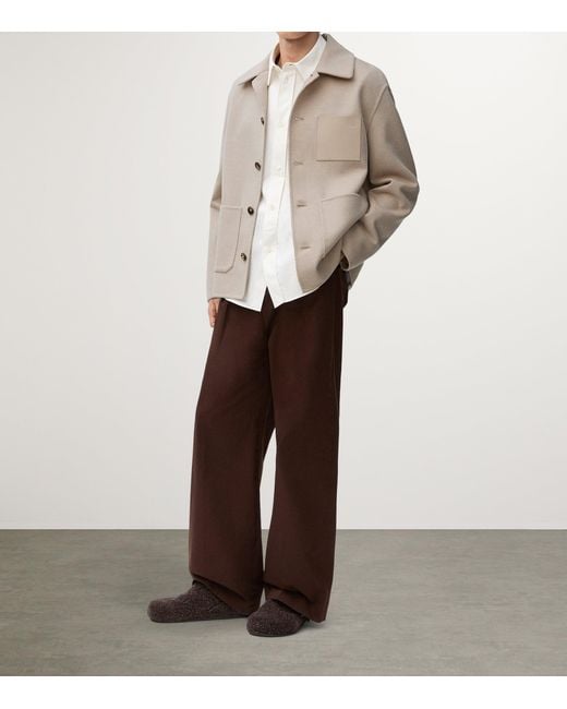 Loewe Natural Wool-Cashmere Shirt Jacket for men