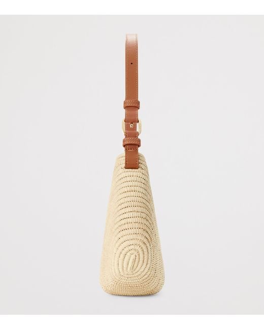 Loewe Metallic X Paula's Ibiza Medium Raffia Swing Shoulder Bag