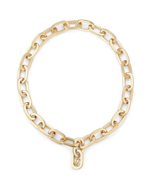 Jimmy Choo Jc Logo Chain Necklace in Gold (Metallic) - Lyst