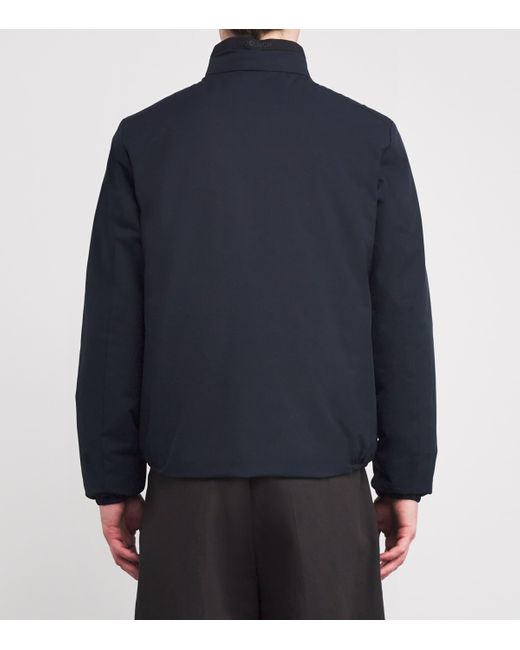 Woolrich Blue Down Waterproof Sailing Bomber Jacket for men