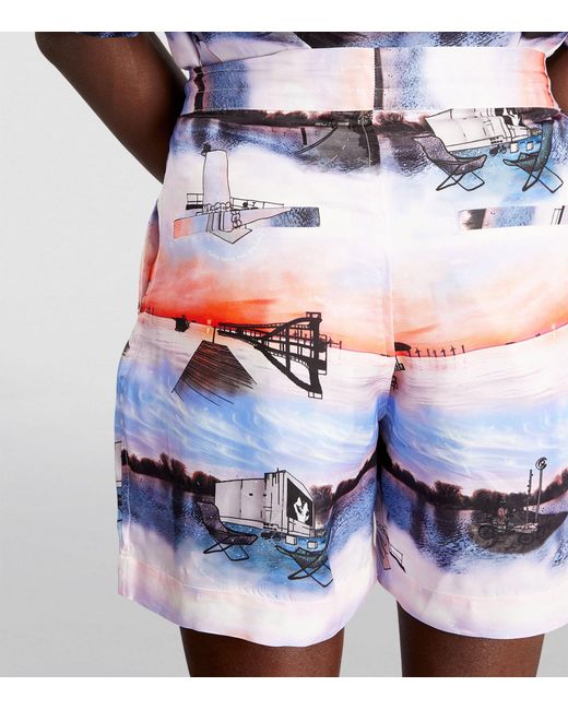 WOOD WOOD Multicolor Graphic Print Shorts for men