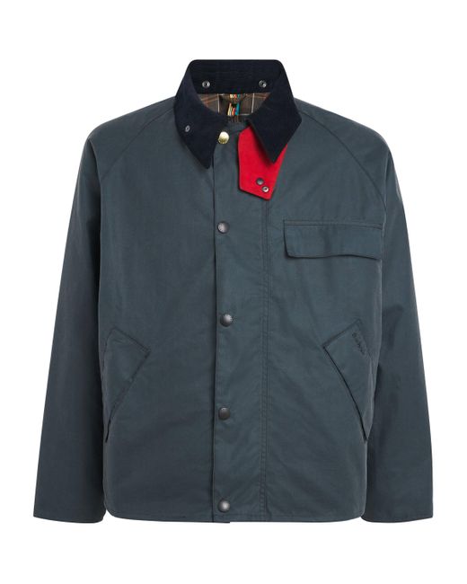 Barbour Blue X Paul Smith Transport Waxed Jacket for men