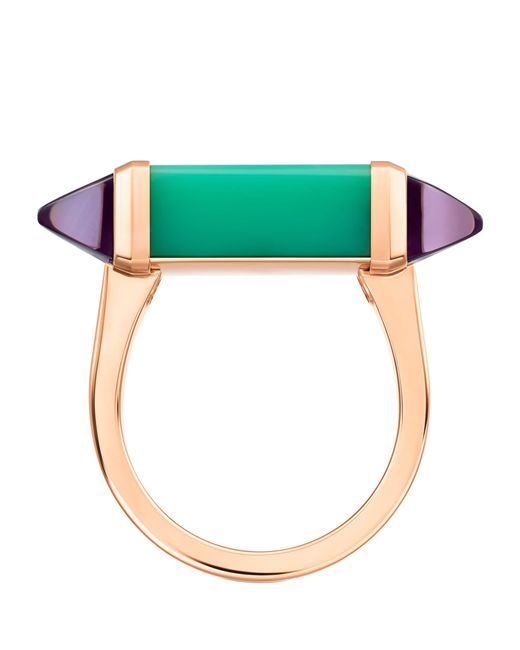 Cartier Green Amethyst And Chrysoprase Les Berlingots De Ring