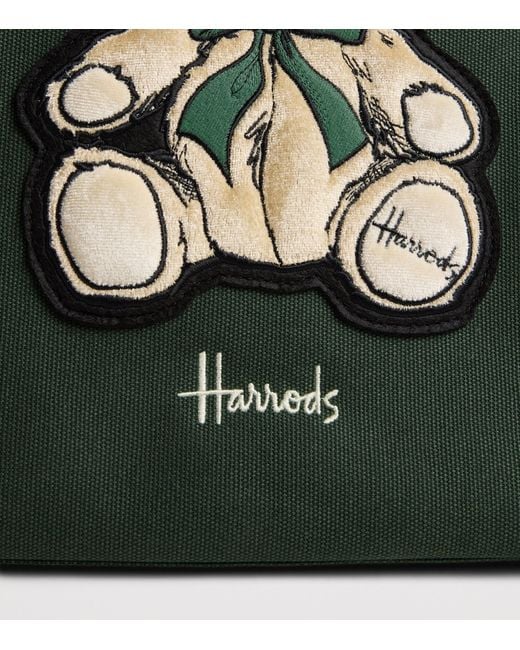 Harrods Green Medium Henry Bear Tote Bag