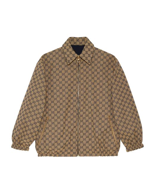 Gucci Brown Reversible Gg Jacket for men