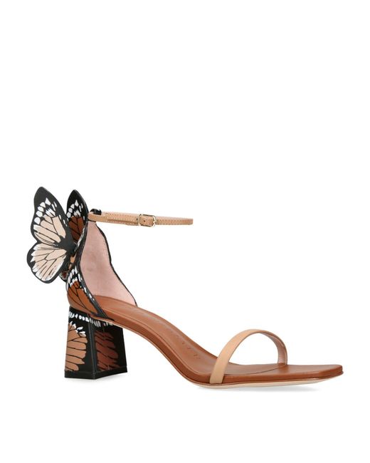 Sophia Webster Brown Leather Butterfly Chiara Sandals 60