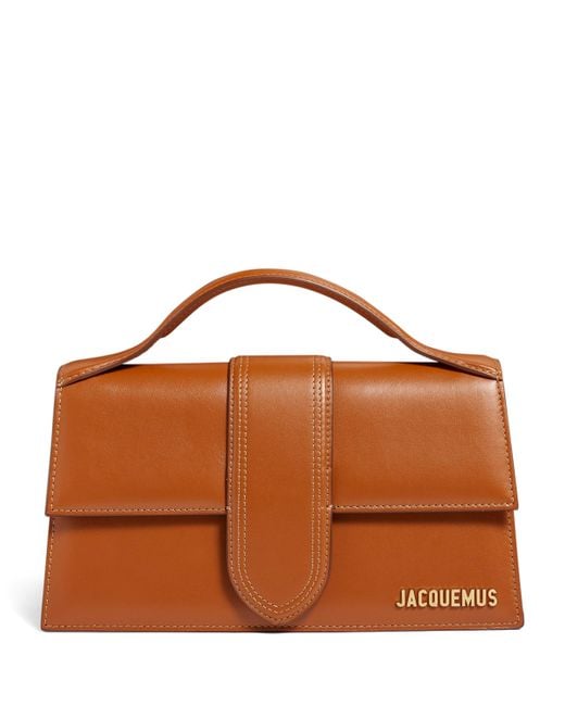 Jacquemus Brown Leather Le Grand Bambino Top-Handle Bag