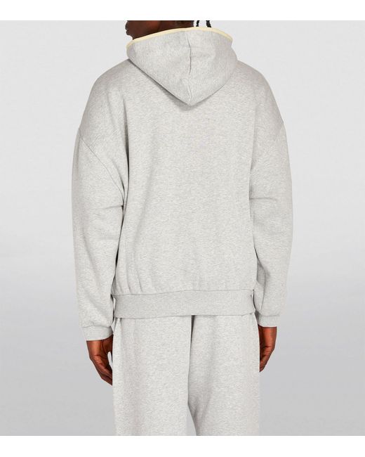 Fear Of God White Logo-patch Hoodie for men