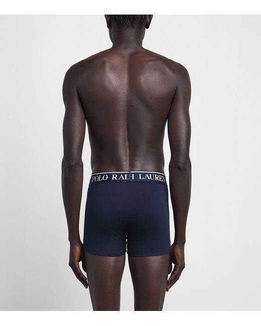 Polo Ralph Lauren Blue Stretch-Cotton Polo Bear Trunks for men