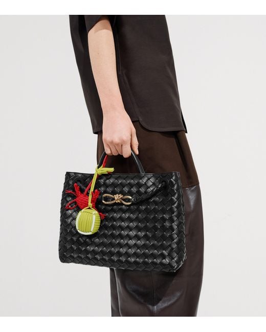 Bottega Veneta Metallic Nappa Leather Tennis Ball Charm