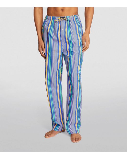 Polo Ralph Lauren Blue Striped Lounge Trousers for men