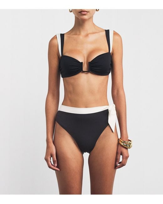 Away That Day Black Cannes Bikini Top