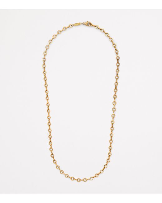 Azlee Metallic Medium Circle-Link Chain Necklace