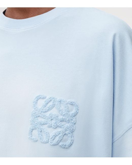 Loewe Blue X Paula's Ibiza Cotton-Blend Anagram T-Shirt