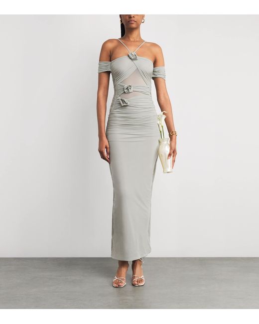 Maygel Coronel White Abisso Maxi Dress