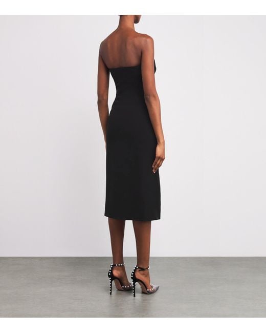 Gaurav Gupta Black Meteoric Embellished Midi Dress