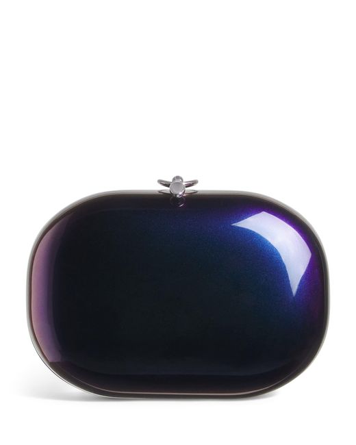 Jeffrey Levinson Blue Oval Elina Clutch Bag