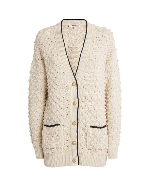 FRAME Natural The Bauble Cardigan