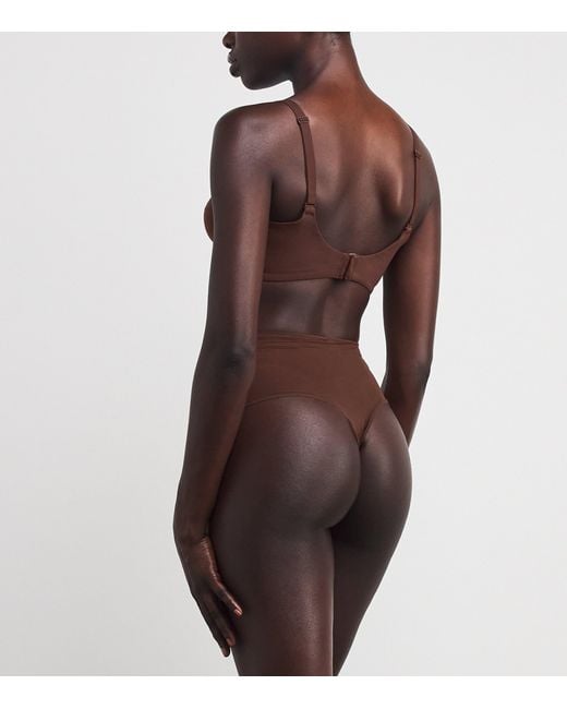 Skims Brown Fits Everybody Unlined Demi Bra