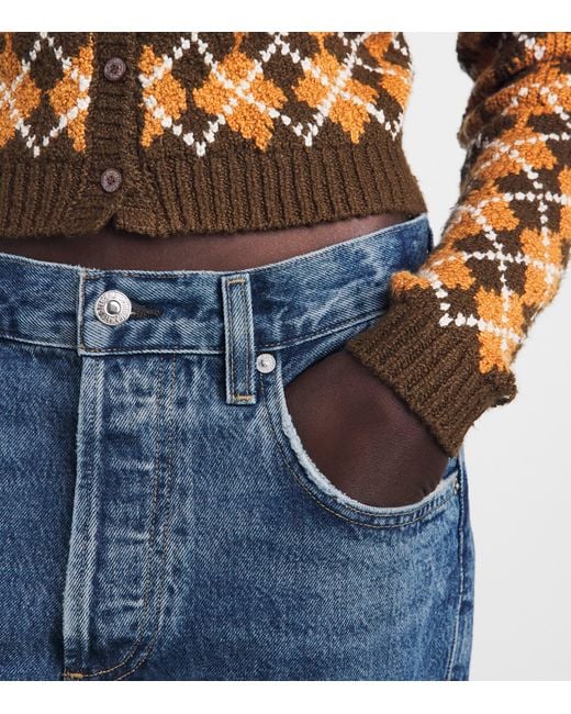 Citizens of Humanity Blue '90S French High-Rise Straight Jeans