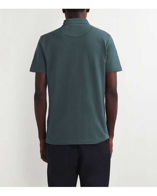 Sunspel Blue Riviera Polo Shirt for men