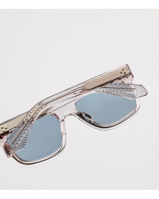 Jacques Marie Mage Gray Acetate Yves Sunglasses for men