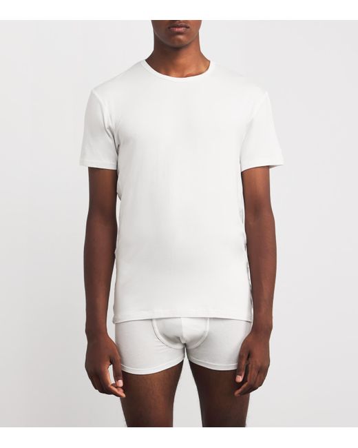 Paul Smith White Modal-Blend Crew-Neck T-Shirt for men