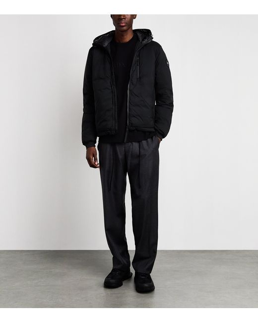 Canada Goose Black Lodge Hooded Jacket for men