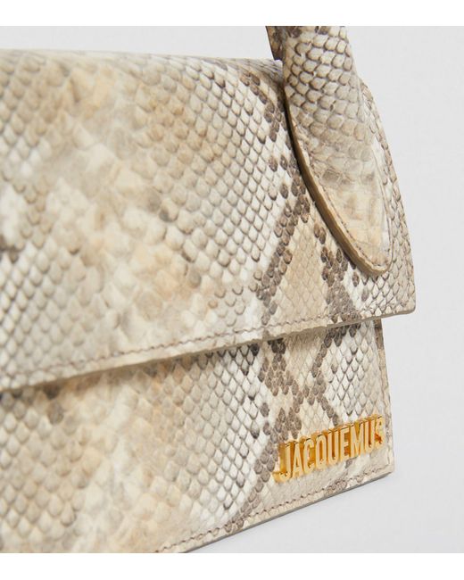 Jacquemus Metallic Leather Le Chiquito Long Boucle Top-handle Bag