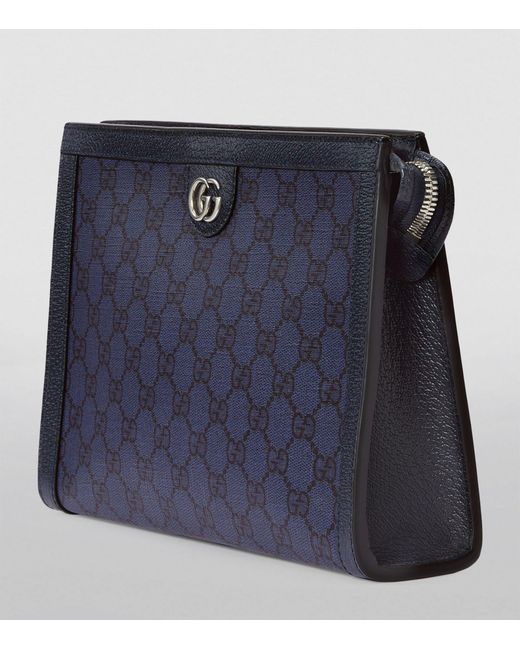 Gucci Blue Gg Supreme Ophidia Pouch for men