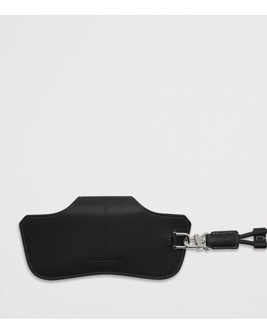 Jacques Marie Mage Brown Leather Hunter Sunglasses Case for men