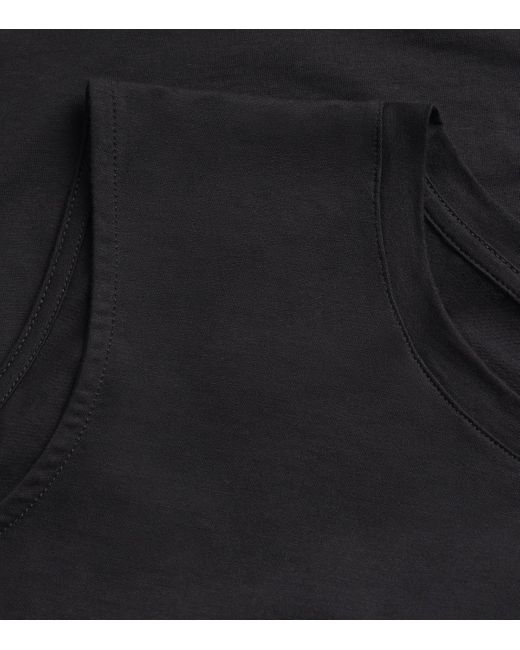 Joseph Black Cotton-Silk Tank Top