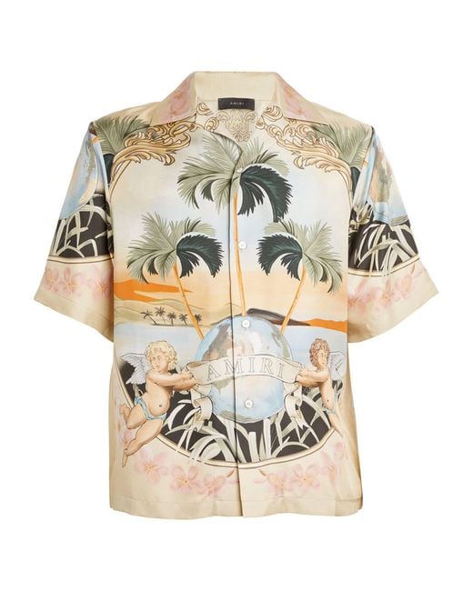 Amiri Multicolor Cherub Silk Shirt for men
