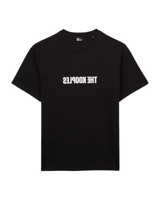 The Kooples Black Cotton Logo T-shirt for men