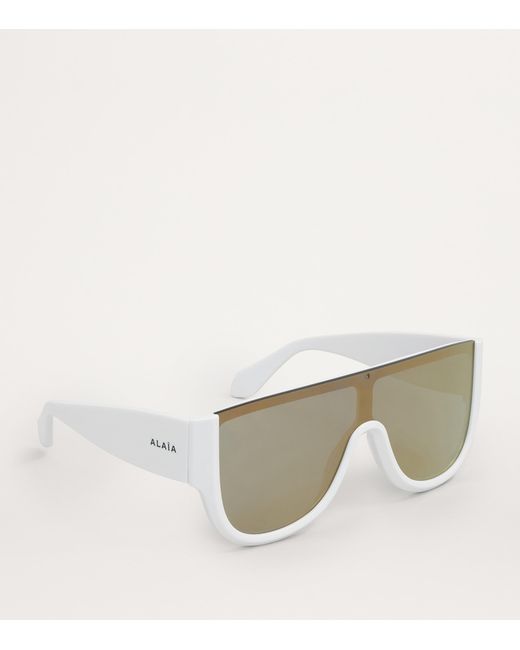Alaïa Gray Square Sunglasses