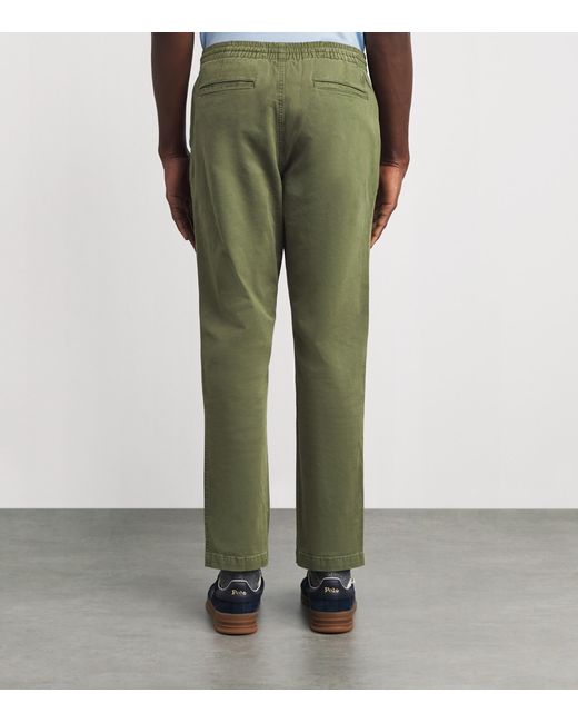 Polo Ralph Lauren Green Stretch-Cotton Twill Prepster Trousers for men