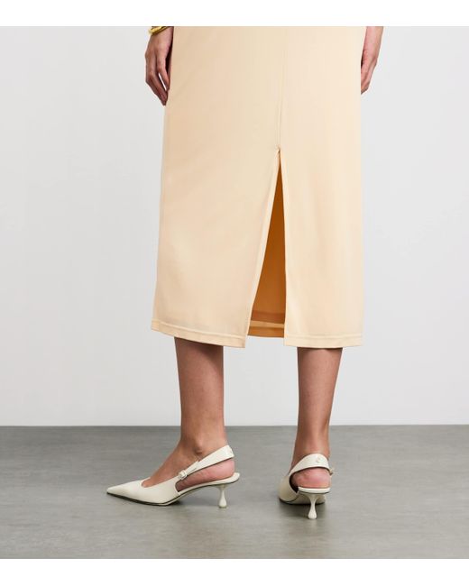 Esse Studios Natural Bonachi Cape Midi Dress