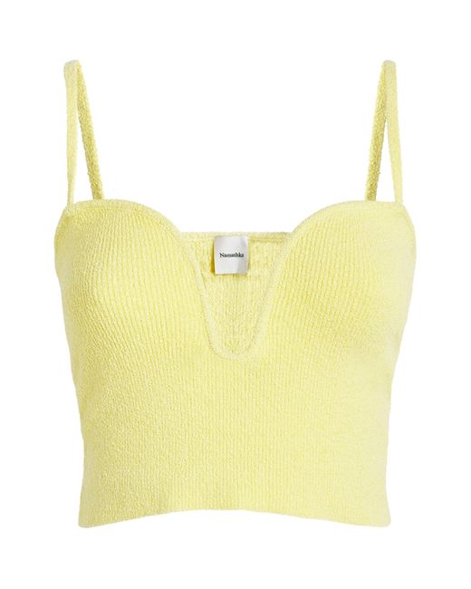 Nanushka Yellow Terry Zue Top