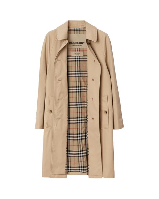 Burberry Natural Gabardine Camden Car Coat