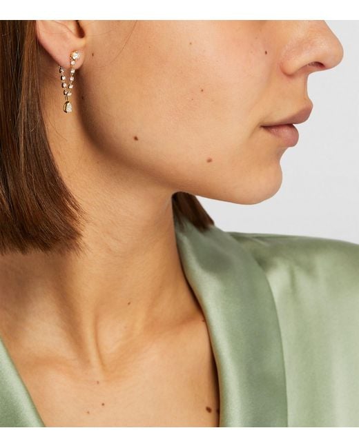 Anita Ko Metallic And Diamond Olivia Single Earring