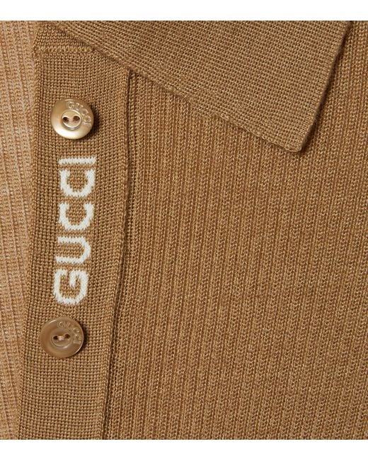 Gucci Brown Cashmere Ribbed Top