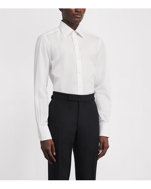 Tom Ford White Cotton Slim Shirt for men