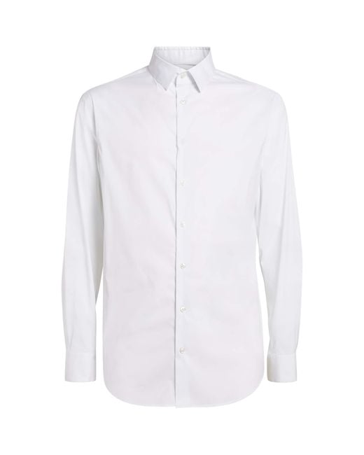 Giorgio Armani White Cotton-Blend Shirt for men
