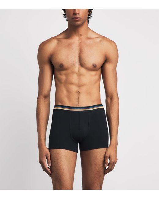 Paul Smith Black Stretch-Organic Cotton Trunks for men