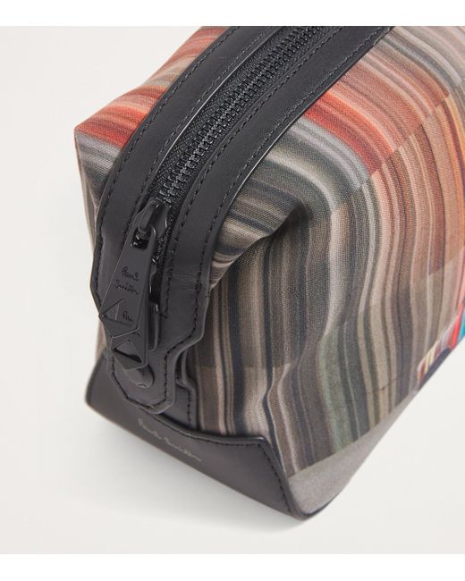 Paul Smith Gray Mini Blur Wash Bag for men